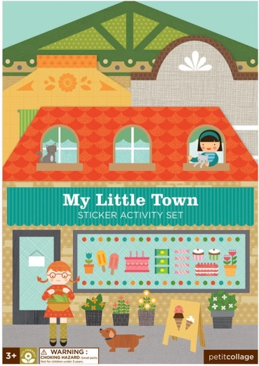 Petit Collage višekratne naljepnice sa scenom Moje malo mjesto