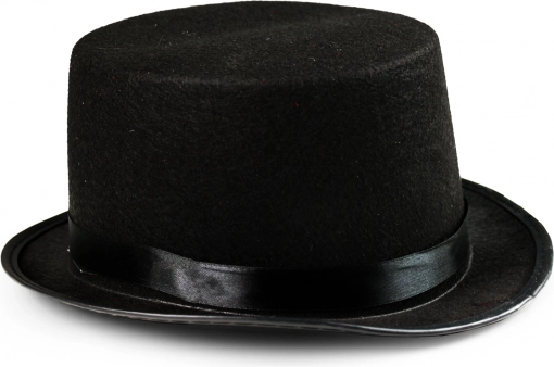 Elegantni crni cilindar za odrasle