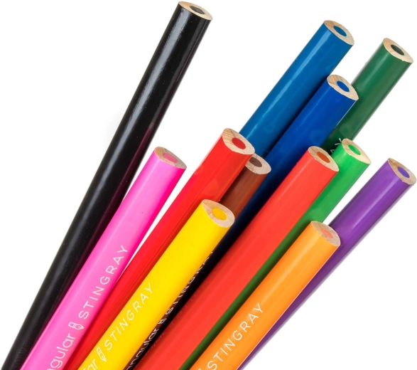 12 vibrant colors in a practical set