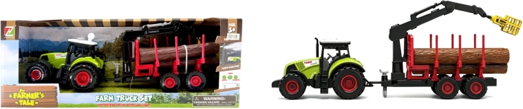 Plejo tractor with sounds and trailer