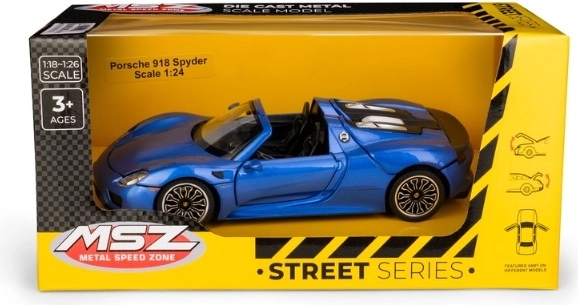 MSZ Porsche 918 Spyder in 1:24 scale, blue