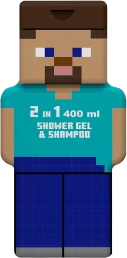 Minecraft 2u1 gel za tuširanje i šampon Steve 400 ml – 1 komad