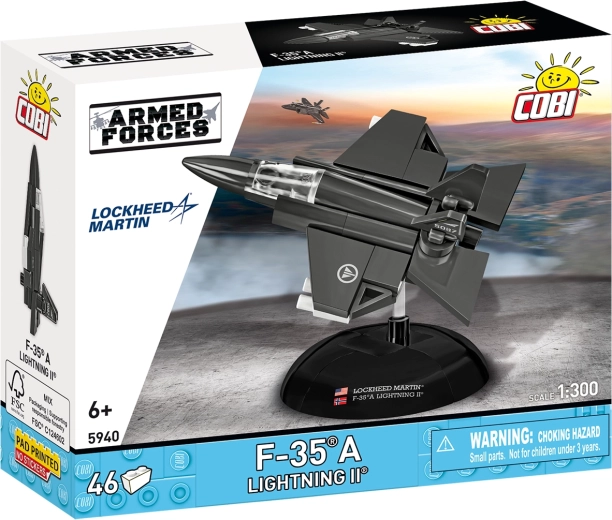 Cobi Armed Forces F-35A Lightning II norveško ratno zrakoplovstvo 1:300 (46 dijelova)