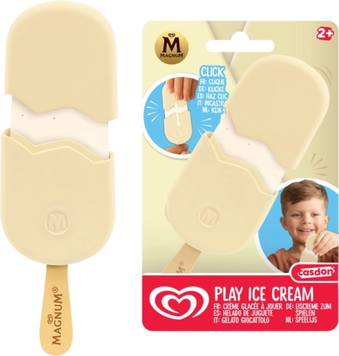Casdon Magnum Classic White – igračka sladoled na štapiću u preljevu od bijele čokolade