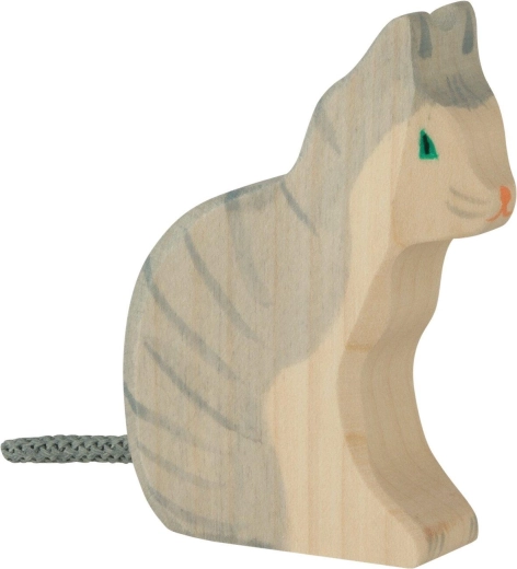 Holztiger sjedeća mačka - 1 komad
