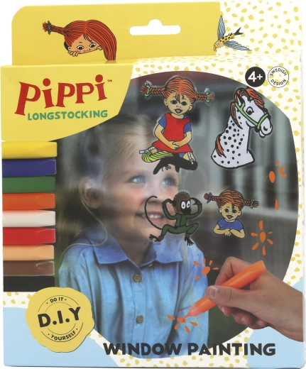Pippi Langstrumpf kreativni set za slikanje i dekoriranje prozora