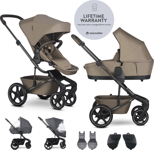 Easywalker set XL kombinirana kolica Harvey NXT s priborom – Mocha Brown