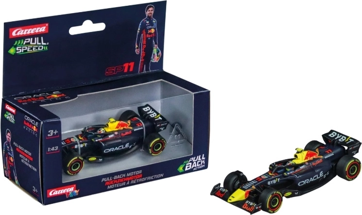 Carrera Red Bull Sergio Pérez model auta 1:43 s pull-back (natahovacim) pogonom