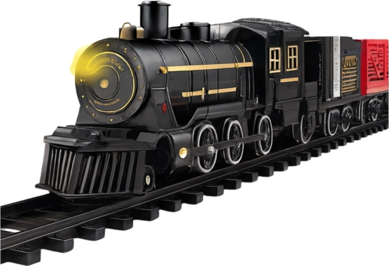Svjetleća parna lokomotiva s detaljnom izradom