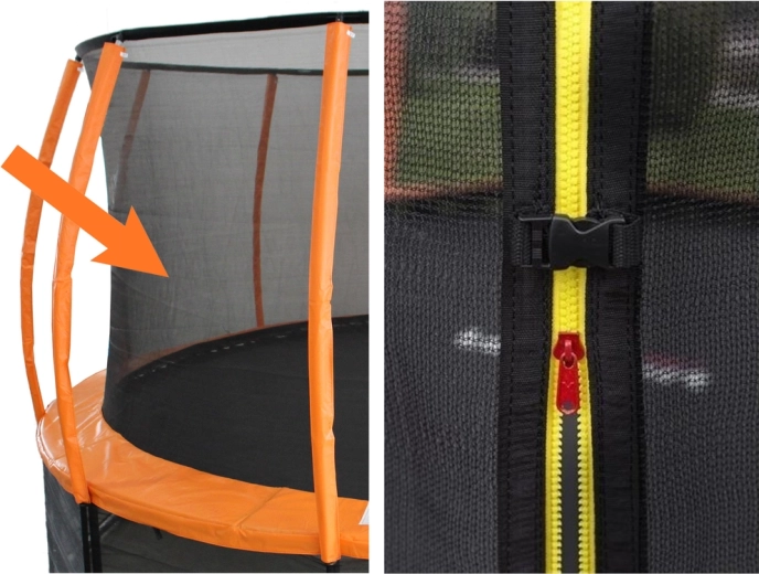 Inner safety enclosure net for 12 ft Lean Sport Best trampoline (366 cm) - 1 piece