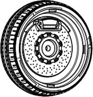 Rear wheel for Lamborghini Urus 12 V children's electric ride-on car