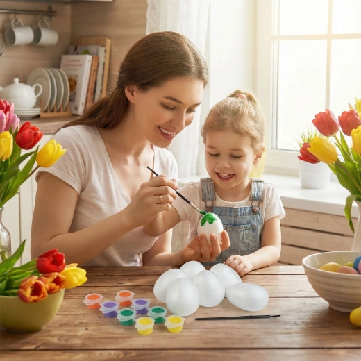 Lightweight foam eggs