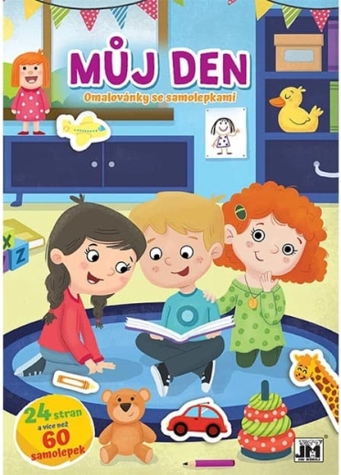 Bojanka A4 sa naljepnicama Moj dan