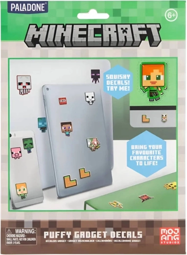 Minecraft puffy 3D vinilne naljepnice - 60 kom