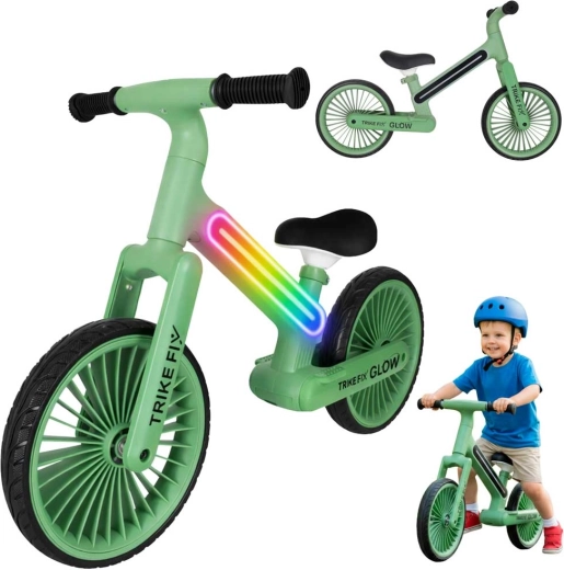 Trike Fix Glow LED Balance Bike – Green