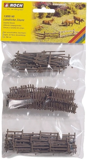 NOCH Rural Fence – 290 cm Set (H0)