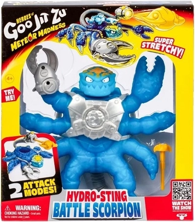 Goo Jit Zu Hydro-sting Battle scorpion – super elastična akcijska figurica - 1 komad