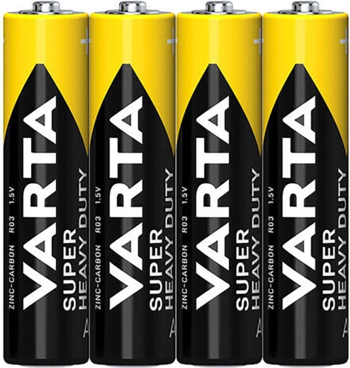Mikroolovne baterije AAA VARTA SuperLife, cink-ugljične, 4 kom