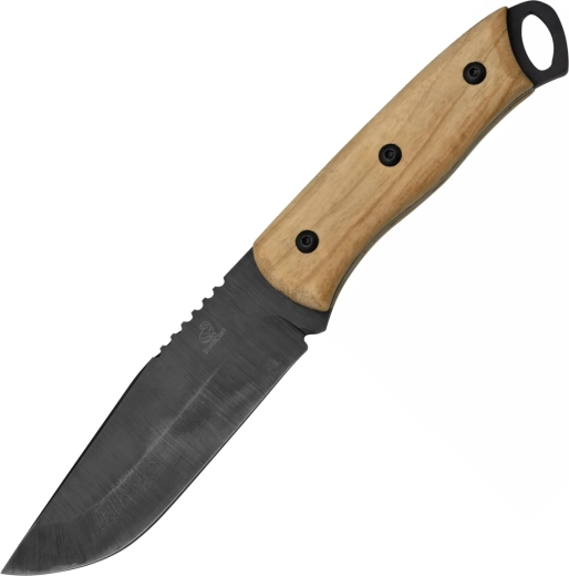 BeaverCraft BSH4 bushcraft nož s plavjenom oštricom i orahovom drškom, kožno futrola