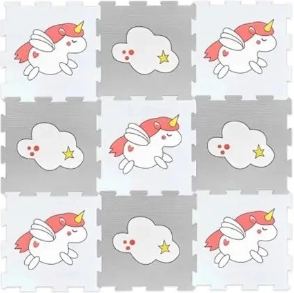 SmilyPlay Foam Puzzle Mat with Unicorns
