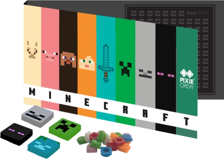 Pixie Crew Minecraft zatvarajuća razglednica i čestitka s poklonom unutra