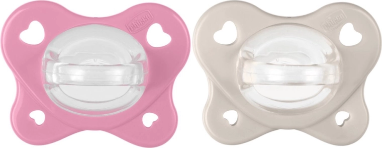Chicco PhysioForma Dual Soft dude varalice ružičaste 6–16 m, 2 kom