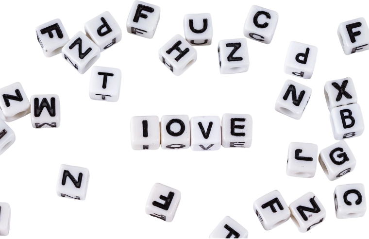 Personalization with letter beads