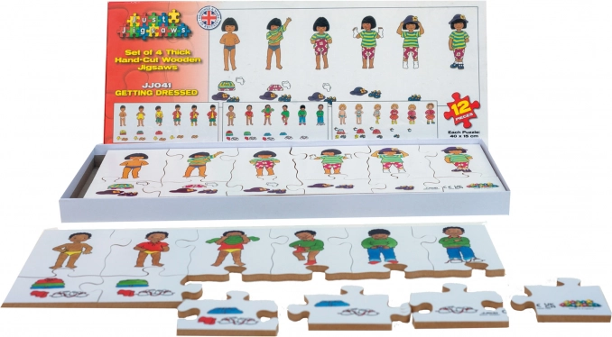 Just Jigsaws Oblačenje - drvene puzzle za djecu