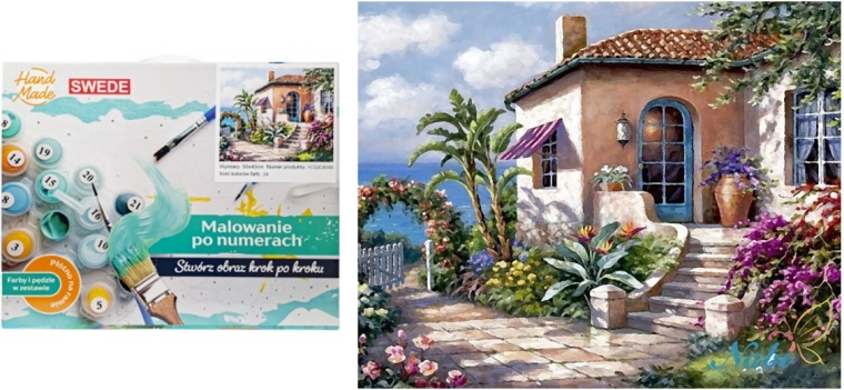 Slikanje po brojevima Kućica uz more