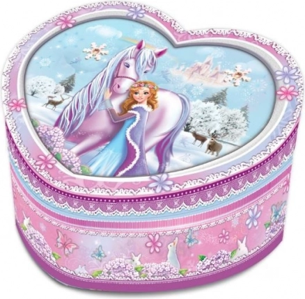 Heart-shaped Music Box - Horse