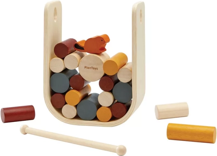 PlanToys dabrova brana – drvena balansna igra