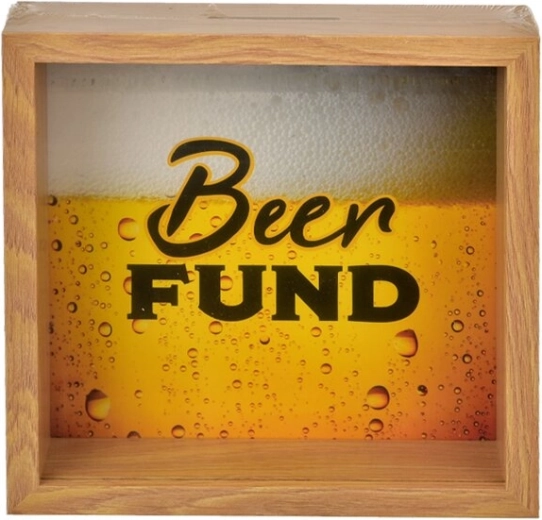 Drvena kasica Beer Fund 20 × 5 × 20 cm