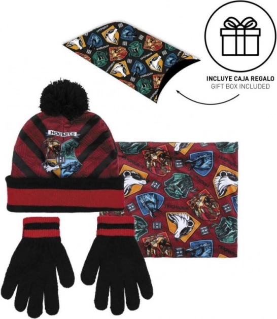 Zimski set Harry Potter – kapa, ovratnik i rukavice za djecu