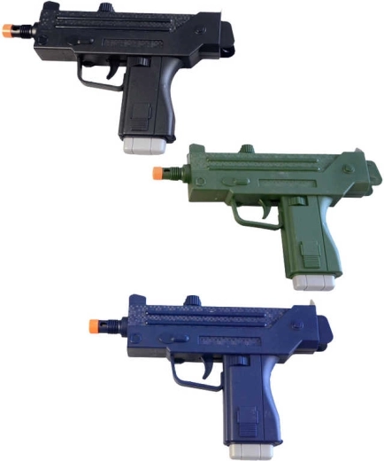 Dječji plastični pištolj revolver sa zvukom 24 cm na baterije - 1 komad