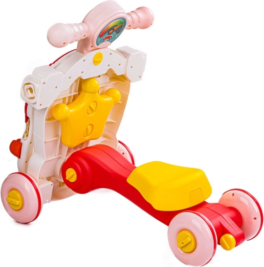 4-in-1: walker, ride-on, scooter and educational table