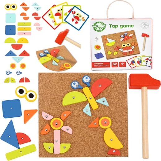 Woopie Green Drvena igračka sa čekićem