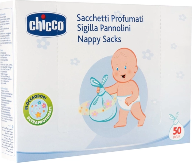 Chicco mirisne vrećice za odlaganje pelena, 50 kom
