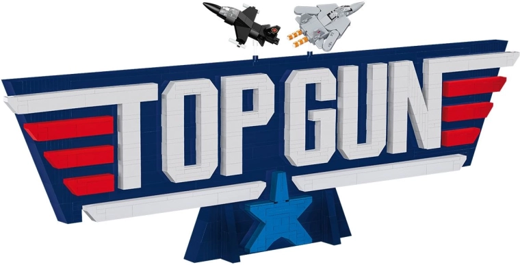 Iconic Top Gun 3D logo as a display decoration