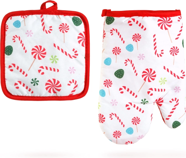 Christmas kitchen mitt and pot holder