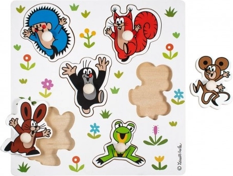 Drvene umetaljke puzzle KRTIĆ – male