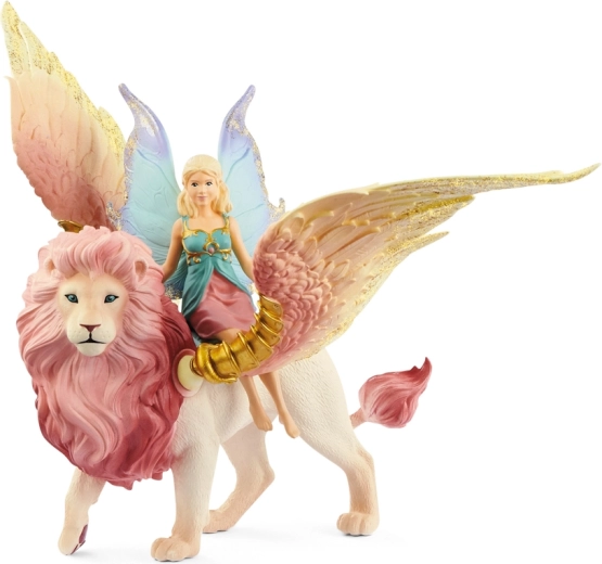 Schleich Bayala vilenjak-vila na krilatom lavu