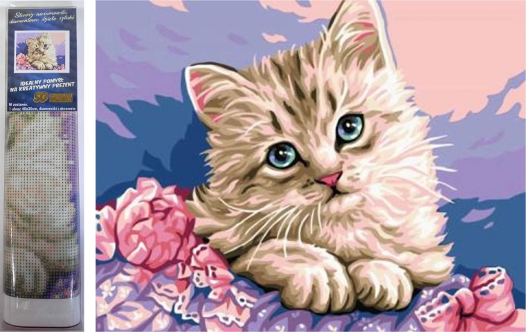 dijamantno slikanje Mačje oči 30 × 40 cm – NORIMPEX