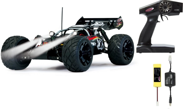 Complete RC equipment with LED lighting