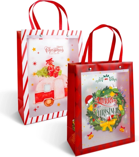 Christmas gift bag with design - 1 piece