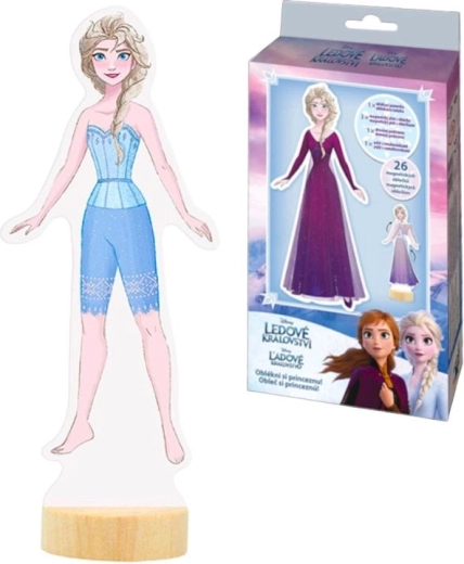 Magnetic Dress-Up with Coloring Book FROZEN – Elsa