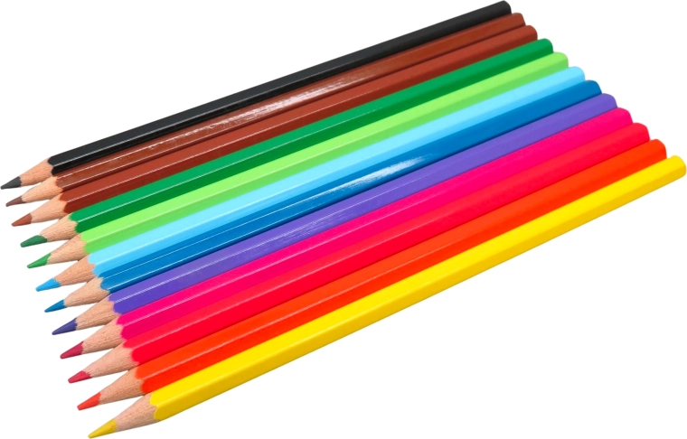 Dinosaur Colored Pencils, set of 12 pcs
