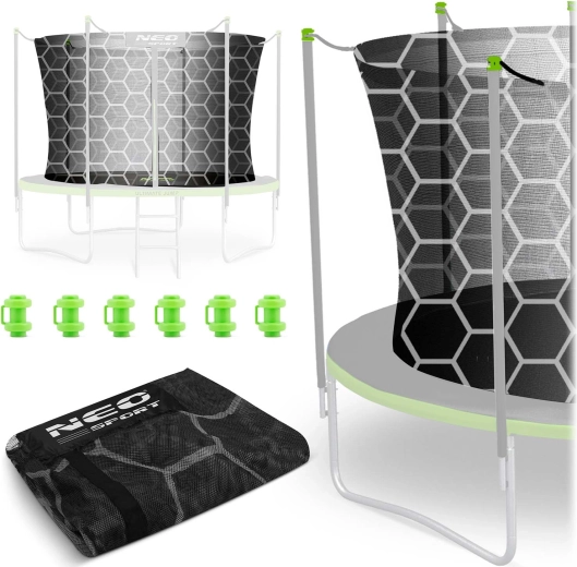 Unutarnja zaštitna mreža za trampolin Neo-Sport 312 cm (10 ft) za 6 stupova
