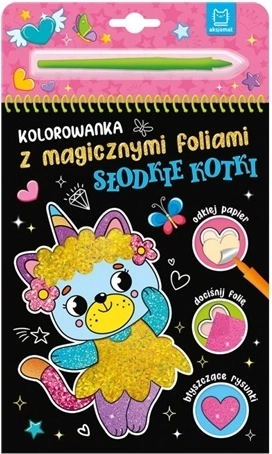 Bojanka s čarobnim folijama Slatke mačkice