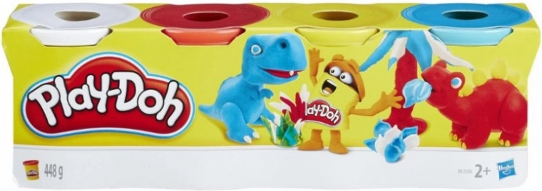 Play-Doh modeling clay, set of 4 tubs, 448 g – Dinosaurs