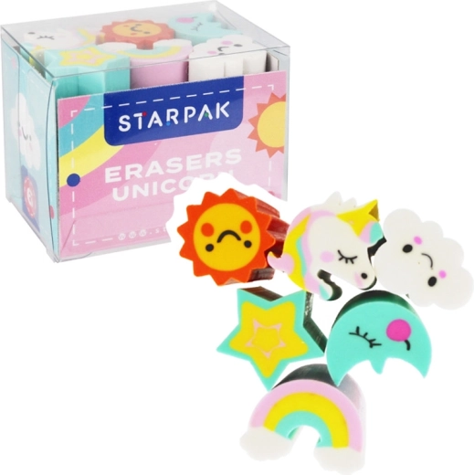 Unicorn eraser (pack of 6 pcs)